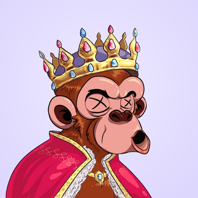 A Maxi in a crown and royal mantle